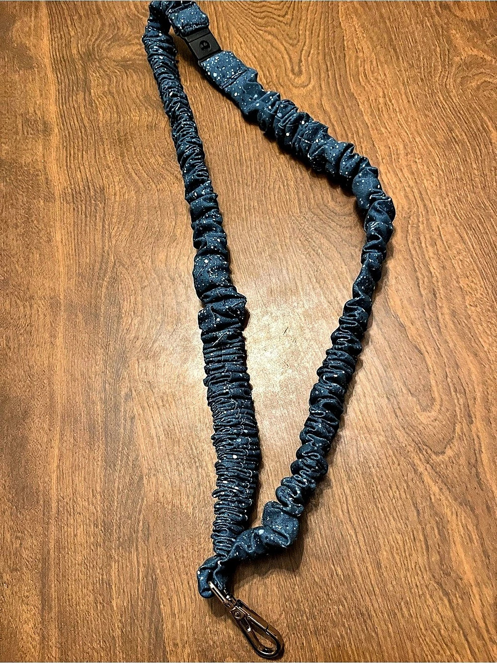 Scrunchie Lanyard with break away neck closures